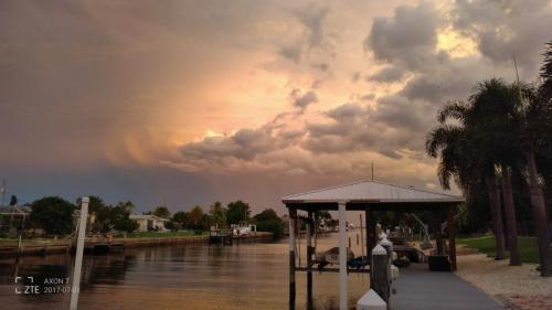 Amazing sunset over Severin Waterway